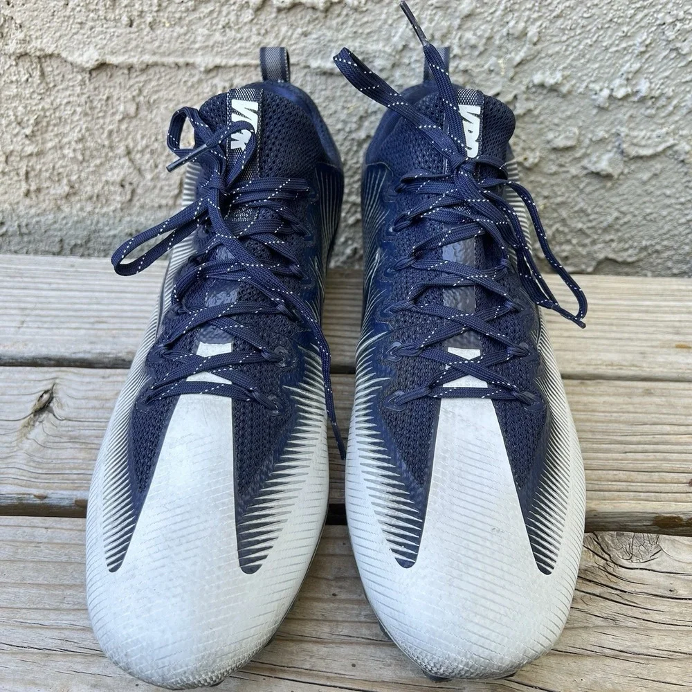 Nike Cleats Men Size 14.5 Vapor Untouchable Pro Football Navy White
